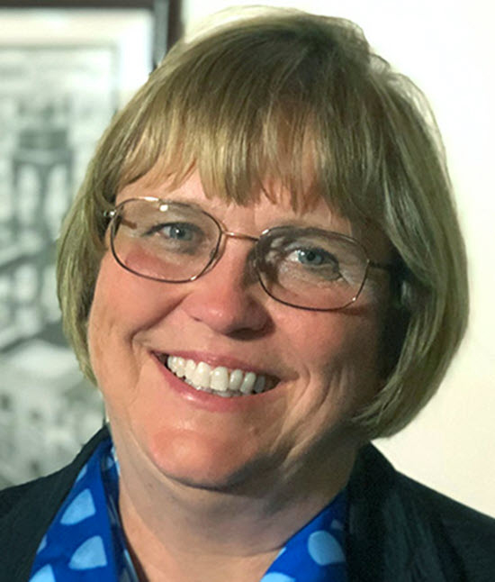 woman smiles for camera